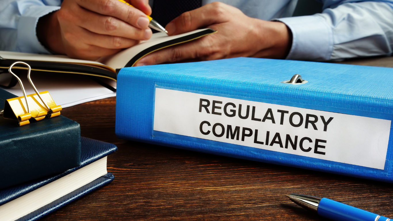 A regulatory compliance folder