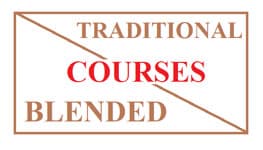 blended traditional courses