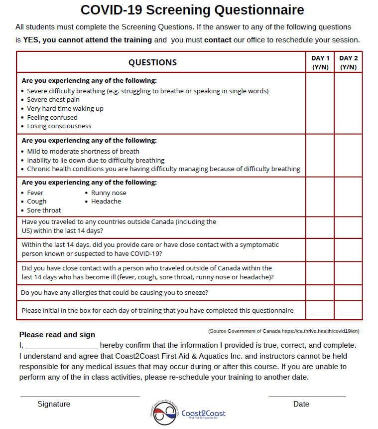 questionnaire for research on covid 19