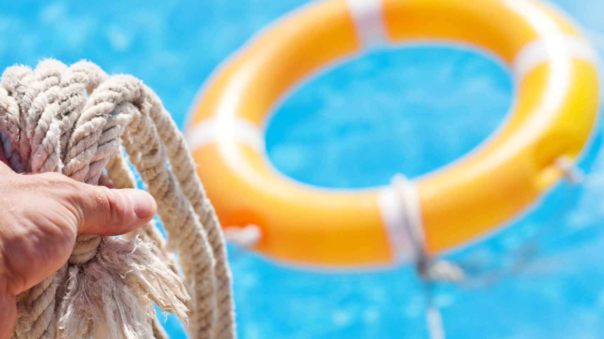 a demo of floating devices to throw at a drowning person.