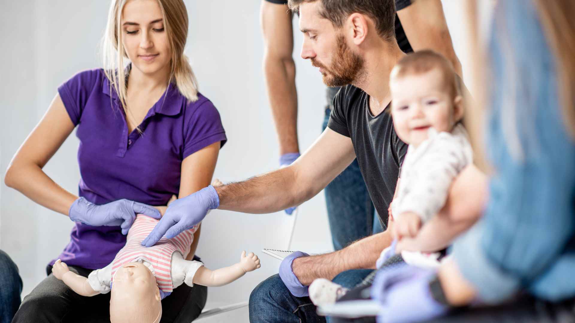 Infant care class at Coast2Coast