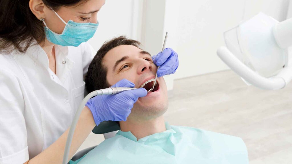 dental care professional prepared with first aid training